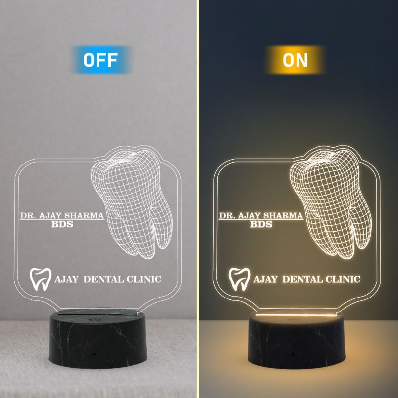 3D Dental Doctor Name Plate (Customized)